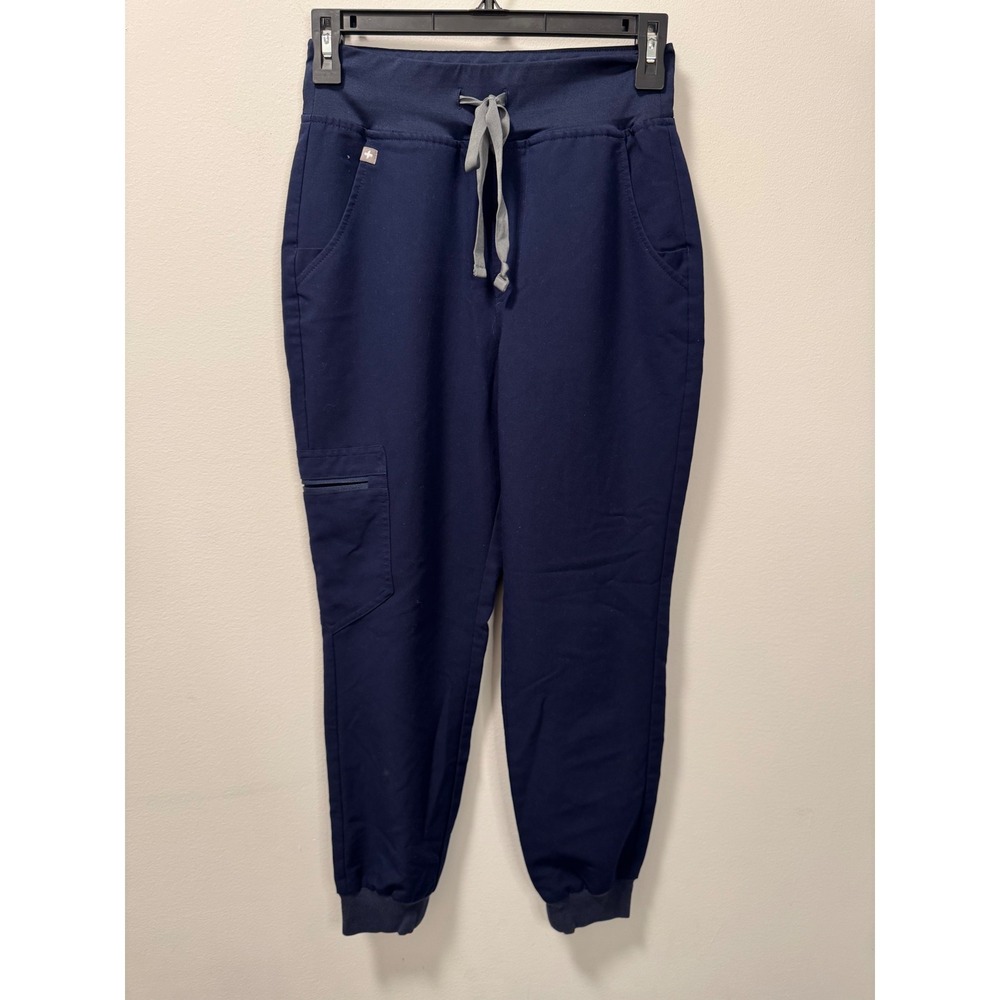 FIGS Zamora Jogger Scrub Pants Navy Blue Technical Collection XSP PO 2464
